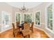 Cozy dining area with hardwood floors and plenty of natural light at 5321 Kathryn Blair Ln, Charlotte, NC 28226