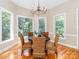 Charming dining room featuring large windows that let in natural light at 5321 Kathryn Blair Ln, Charlotte, NC 28226