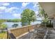Scenic view from the deck overlooking the lake and lush greenery, perfect for nature lovers at 565 Shore Acres Rd, Salisbury, NC 28146