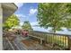 Expansive deck offering serene lake views, perfect for outdoor dining and relaxation at 565 Shore Acres Rd, Salisbury, NC 28146