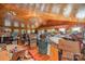 Spacious living room with wooden ceiling and floors with multiple windows at 565 Shore Acres Rd, Salisbury, NC 28146