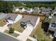 An aerial view of a neighborhood featuring well-maintained homes, green lawns, and mature trees on a sunny day at 6719 Jerimoth Dr, Charlotte, NC 28215