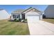 Charming single-story home with well-maintained lawn, tidy landscaping, and a two-car garage on a sunny day at 6719 Jerimoth Dr, Charlotte, NC 28215
