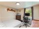 Bedroom featuring neutral walls, carpet, a window, desk, chair, and storage at 743 Dream Ln, Salisbury, NC 28146