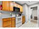Well-equipped kitchen with classic cabinetry, modern appliances, and easy access to other rooms at 103 Pine Meadows Cir, Hickory, NC 28601
