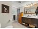 Stylish bathroom features updated vanity, mirror, and fixtures at 1110 16Th Avenue Nw Pl, Hickory, NC 28601