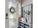 Inviting entryway features a decorative glass door, coat rack, and stylish accents at 1110 16Th Avenue Nw Pl, Hickory, NC 28601