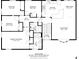First floor plan featuring living room, kitchen, dining area, primary bedroom, bath, and secondary bedrooms at 1110 16Th Avenue Nw Pl, Hickory, NC 28601