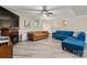 The finished basement boasts a cozy fireplace, a large television, and comfortable seating at 1110 16Th Avenue Nw Pl, Hickory, NC 28601