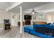 Finished basement features updated flooring, comfortable seating, and entertainment space at 1110 16Th Avenue Nw Pl, Hickory, NC 28601