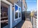 Outdoor balcony shows privacy screen, modern railings, and open-air ambiance with great natural light at 1116 Bismuth Way, Charlotte, NC 28211