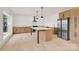 Contemporary kitchen featuring an island, stainless steel appliances, and stylish cabinets with a sleek design at 124 Clipper Ln, Mooresville, NC 28117