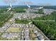 Community aerial view showcasing location of 1260 Thomas Knapp Parkway near schools and a Harris Teeter grocery store at 1260 Thomas Knapp Pkwy, Fort Mill, SC 29715
