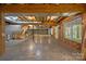 An unfinished basement with exposed beams, ready for customization and storage space at 130 Churchill Dr, Salisbury, NC 28144