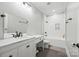 Clean bathroom features white marble countertops, sleek fixtures, and a shower-tub combination at 1351 Highway 324 None, Rock Hill, SC 29730