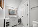 Bathroom with white cabinets, marble countertops, and modern fixtures at 1351 Highway 324 None, Rock Hill, SC 29730