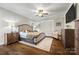 Cozy bedroom with hardwood floors, neutral tones, and comfortable furnishings at 1351 Highway 324 None, Rock Hill, SC 29730