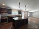 Well-equipped kitchen with island at 1495 Carson Rd, Cleveland, NC 27013