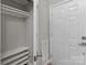 Walk in closet is spacious and features rods and shelves for storage at 16610 Amberside E Rd, Cornelius, NC 28031