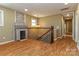 Living room featuring a fireplace and open floor plan at 209 W Marsh St, Salisbury, NC 28144