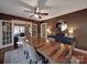 Formal dining room featuring hardwood floors, modern ceiling fan, and elegant decor at 232 W Wilson Ave, Mooresville, NC 28115