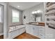 Bathroom with a soaking tub, tile surround, and lots of storage at 2853 Mathis Church Rd, Catawba, NC 28609