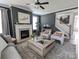 Comfortable living room features a fireplace, plush seating, and elegant decor at 397 Luray Way, Rock Hill, SC 29730