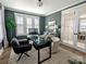 Beautiful home office with large windows, modern furniture, and stylish decor at 397 Luray Way, Rock Hill, SC 29730