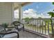 Inviting outdoor patio with comfortable seating and pleasant neighborhood views at 4072 Town Center Rd, Harrisburg, NC 28075