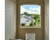 Window view showcasing neighborhood homes and lush landscaping at 4072 Town Center Rd, Harrisburg, NC 28075