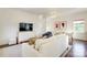 Bright living room featuring hardwood floors, modern furnishings and decor, and ample natural light at 421 Mcdonald Ave, Charlotte, NC 28203