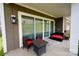 Comfortable back porch with outdoor seating area, perfect for enjoying the outdoors, features a sliding door and ample light at 6642 Star Dr, Sherrills Ford, NC 28673