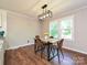 Dining area with modern lighting features windows for natural light at 9565 Man O War Rd, Indian Land, SC 29707