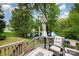 Enjoy outdoor relaxation on this deck with view of pond at 10011 Spring Park Dr, Charlotte, NC 28269