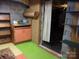 Unfinished basement area ready for customization, featuring block walls at 109 Gatwick Ct, Statesville, NC 28677