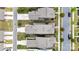 Aerial view of the rooflines of homes, lined with manicured landscaping and paved driveways at 13332 Caite Ridge Rd, Davidson, NC 28036