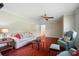 Spacious living room featuring hardwood floors, comfortable seating, and views to other rooms at 137 Burton Hills Cir, Gastonia, NC 28054