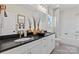 Bright bathroom with double sinks, granite countertop and luxurious decor at 149 Glenn Dr, Mooresville, NC 28115