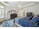 Comfortable main bedroom with a patterned rug and ample closet space at 16112 Lakeside Loop Ln, Cornelius, NC 28031