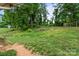 Expansive backyard with mature trees, a chain-link fence, and ample space for outdoor activities and enjoying nature at 205 Pinehurst Dr, Kings Mountain, NC 28086