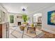 Bright living room with fireplace, large windows, hardwood floors and an open floor plan at 2304 Commonwealth Ave, Charlotte, NC 28205