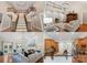 Bright open floor plan with beautiful staircase, living room, and kitchen with wooden cabinets at 2817 Bevis Ln, Waxhaw, NC 28173