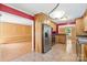 Modern kitchen with stainless steel appliances and a view into the spacious living area at 3712 Eaglebrook Dr, Gastonia, NC 28056
