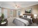 Staged main bedroom with ensuite bathroom at 3712 Eaglebrook Dr, Gastonia, NC 28056