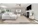Bright living room with stylish decor, a cozy fireplace, and lots of natural light at 4009 Stoneygreen Ln, Charlotte, NC 28215