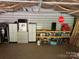 This spacious unfinished garage offers plenty of storage space and includes a work bench at 4225 Stewart Rd, Claremont, NC 28610