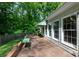 The brick patio makes outdoor entertaining enjoyable and relaxing at 4234 Woodglen Ln, Charlotte, NC 28226