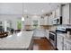 Modern kitchen with stainless steel appliances, granite countertops, and a center island with seating at 5384 Gatsby Cir, Rock Hill, SC 29732