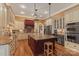 Spacious kitchen with granite countertops, a central island, and stainless steel appliances at 6164 Dwayne Starnes Dr, Hickory, NC 28602