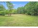 Expansive green backyard with mature trees at 6910 Birdsong Ln, Waxhaw, NC 28173